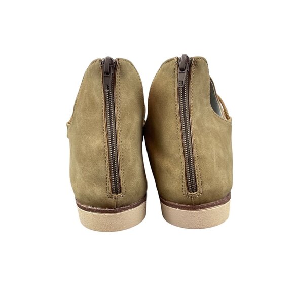 Womens Brown Zipper Back With Toe Loop & Rope Detail Ankle Sandals Size 42 - Picture 4 of 7